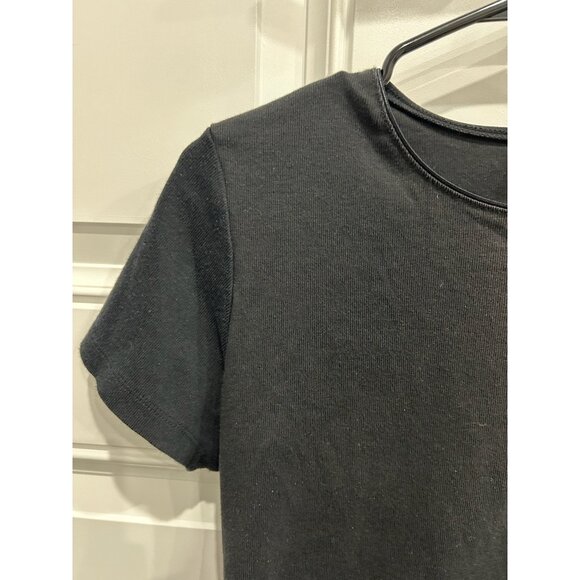 Merona Black Short Sleeve T Shirt XL Cotton Blend Versatile Comfortable Minimal - Picture 4 of 9